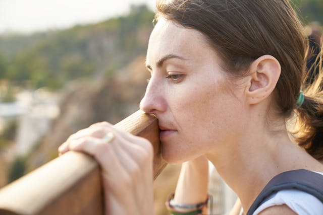 thoughtful woman victim of ghosting